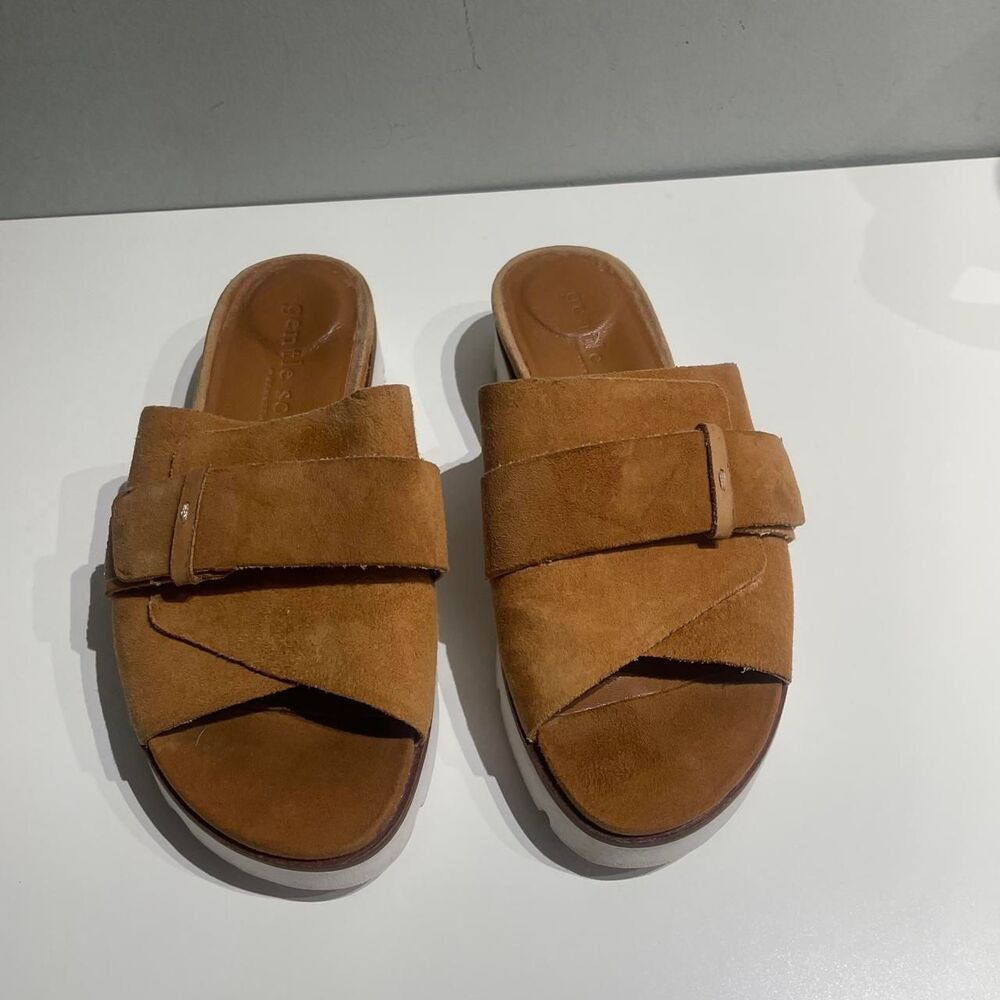 Gentle-souls-by-kenneth-cole Women's Tan and Brown Slides